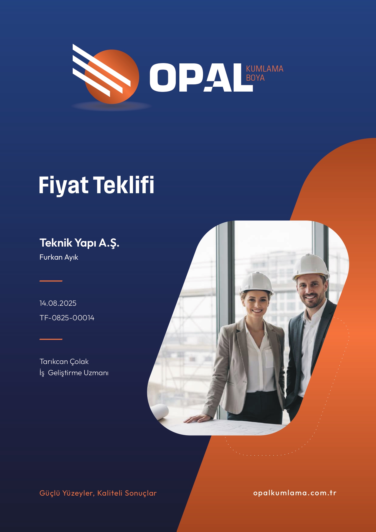Ritma Flex ile tasarlanmış teklif belgesi