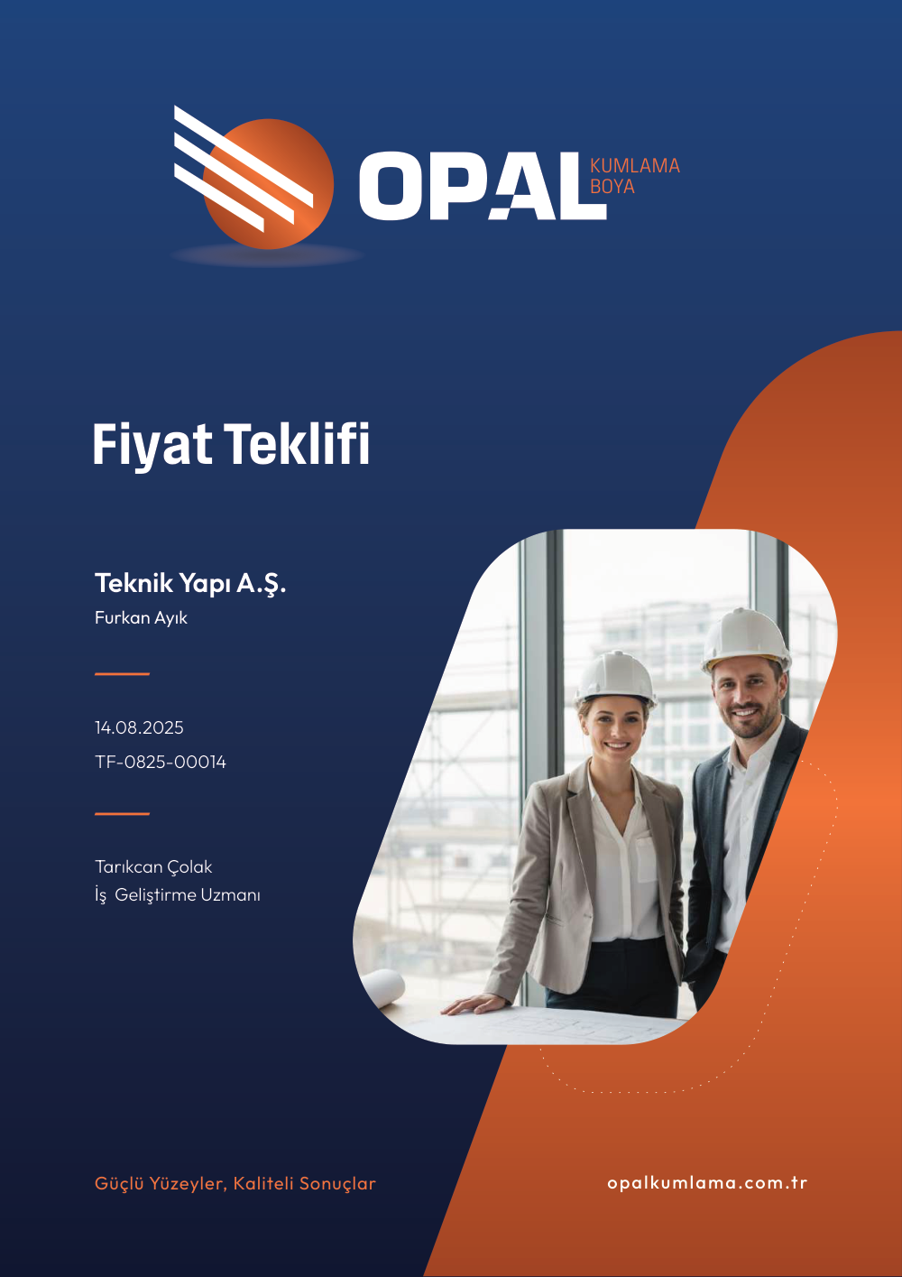 Teklif — Opal Kumlama Boya- Türkçe
